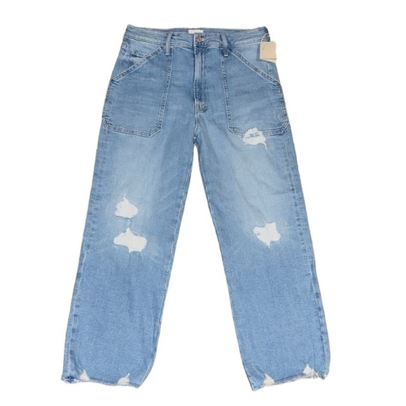 NWT MOTHER The Patch Rambler Ankle Chew jeans in Norway Jose 31 - Picture 10 of 14